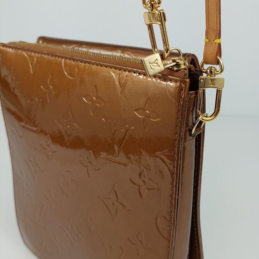 Louis Vuitton Mott Bronze Verniz Leather Bag
